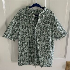 J.Crew Boys Green Button Up